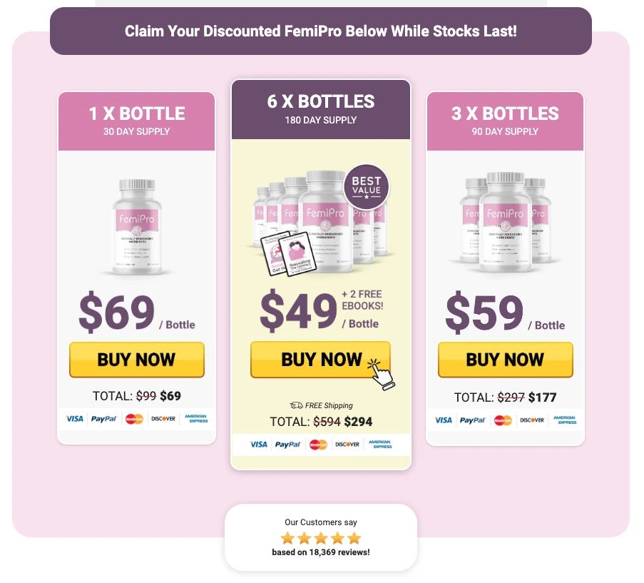 FemiPro Supplements - Every woman who seeks to nurture her body 5 FemiPro Supplements